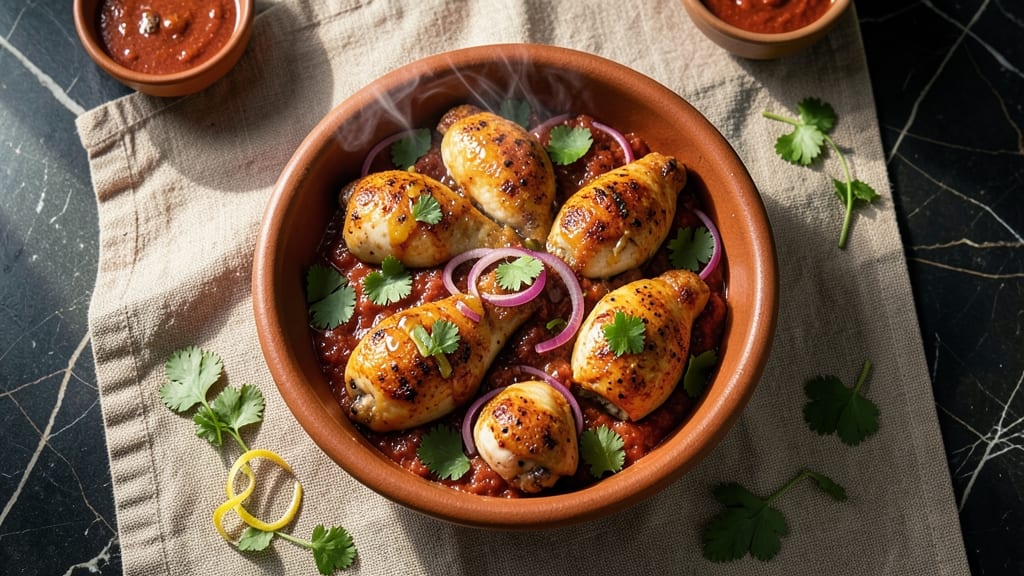 Baked Chicken Masala Recipe: Spiced Yogurt Marinated Crispy Bites