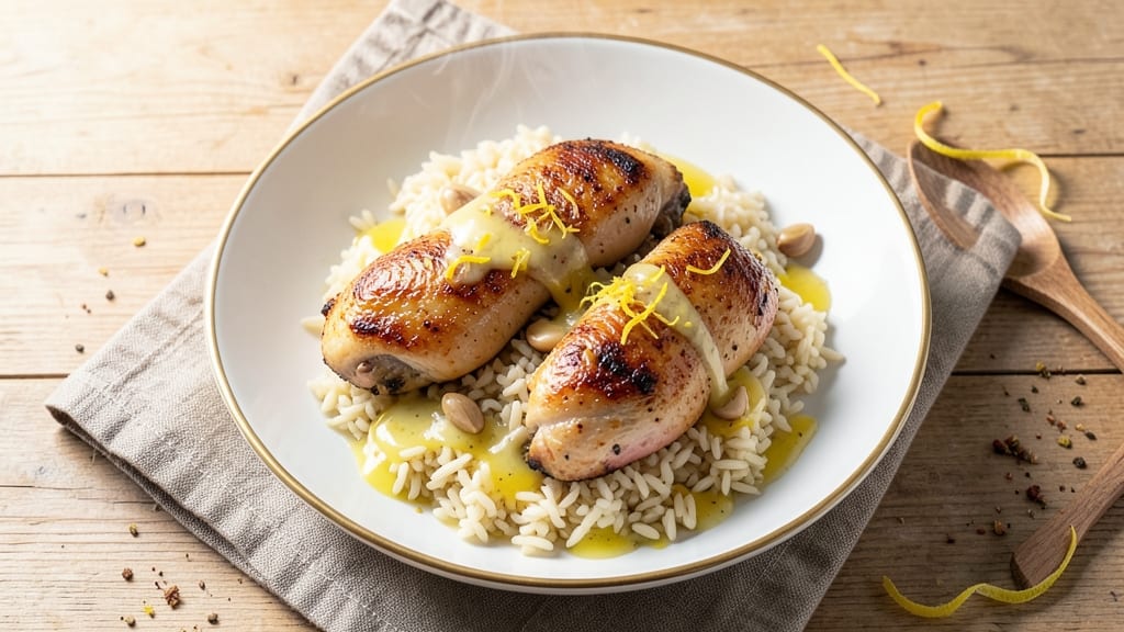 Baked Lemon Chicken and Orzo Recipe: Zesty Brightness With Al Dente Pasta