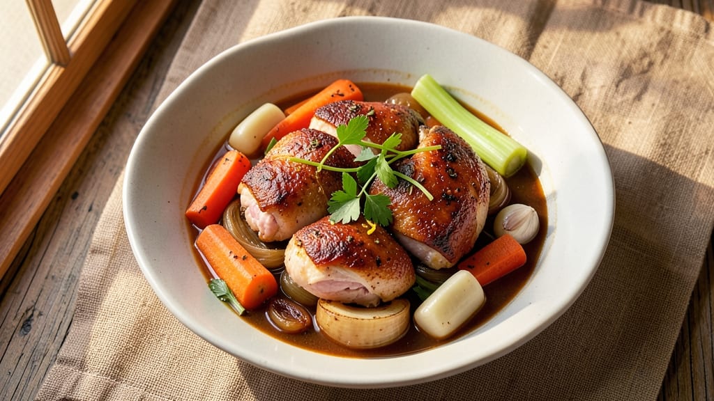 Baked Chicken Stew Recipe: Slow-Simmered Richness With Caramelized Roots