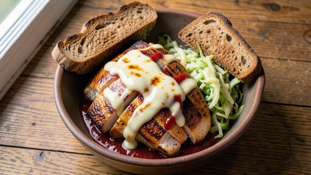 Baked Chicken Reuben Recipe: Crispy Rye-Topped Stacks With Saucy Melting Cheese