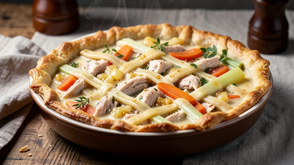 Bill Clinton's Chicken Pot Pie Recipe: Crispy Celery Crowns Over Creamy Herb Clouds