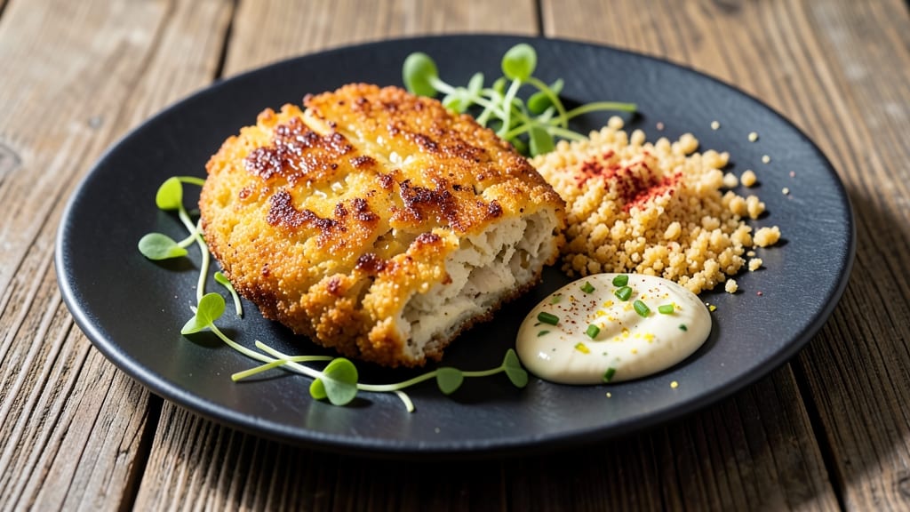 Cauliflower Chicken Recipe Vegan: Crispy Baked "Chicken" With Creamy Garlic Sauce