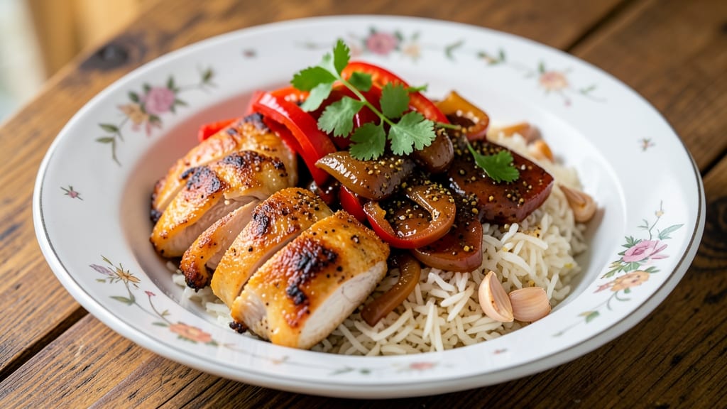 Chicken Bell Pepper Rice Recipe: One-Pan Sizzling with Spiced Arroz
