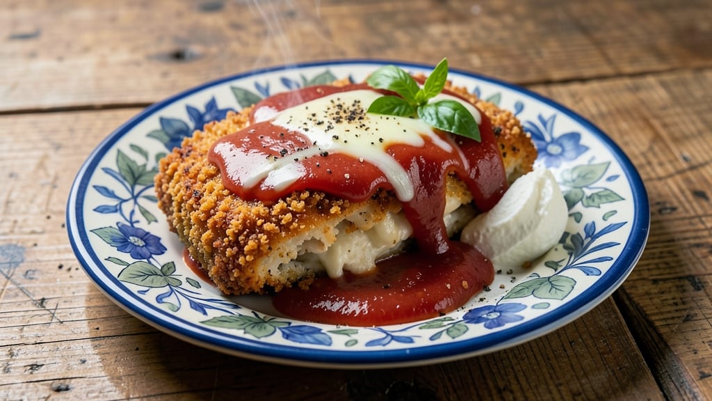 Baked Breaded Chicken Parmesan Recipe: Golden Crust and Cheesy Layers Baked to Perfection