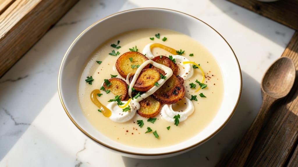Campbell's Cream of Chicken Soup Commercial Recipe: Velvety Creamy Texture With Crispy Celery Crowns