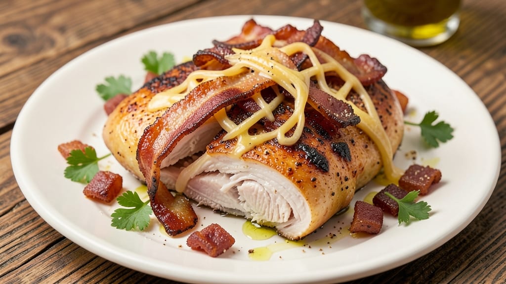 Baked Chicken With Bacon and Cheese Recipe: Crispy Top, Melty Middle, Zero Mess