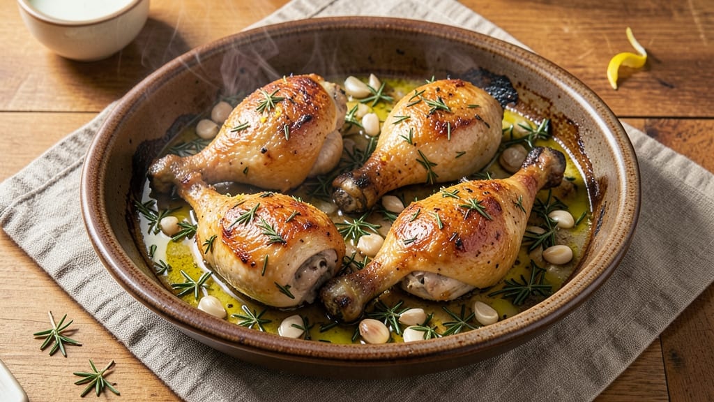 Baked Rosemary Chicken Leg Quarters Recipe: Herb-Infused Crisp With Juicy Centers