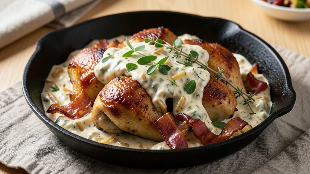 Paula Deen's Chicken and Dressing Recipe: Smoky Bacon and Celery Crown Crunch in One Pot