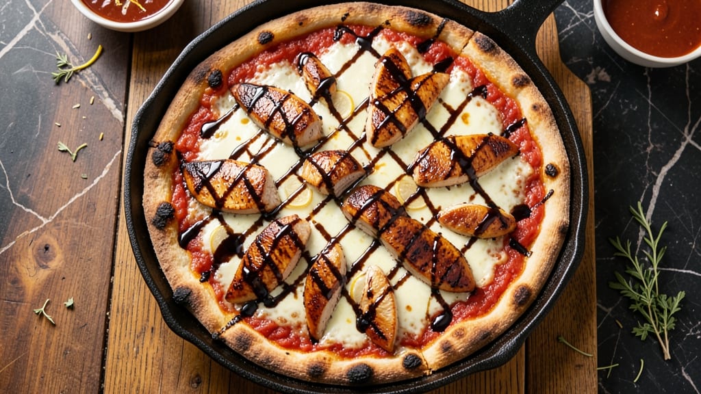 Balsamic Chicken Pizza Recipe: Glazed Caramelized Crust With Juicy Chicken