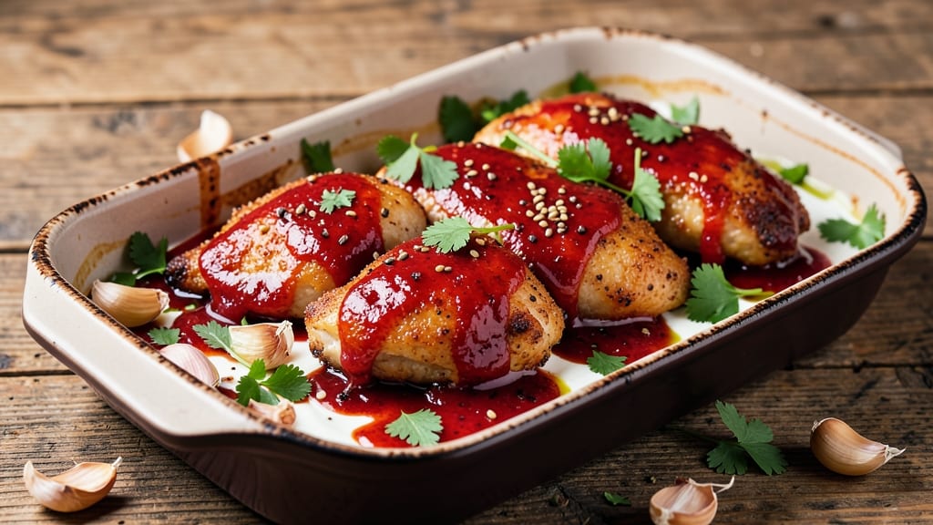 Bang Bang Chicken Bake Recipe: Spiced Yogurt Crust Meets Tangy Cream Sauce