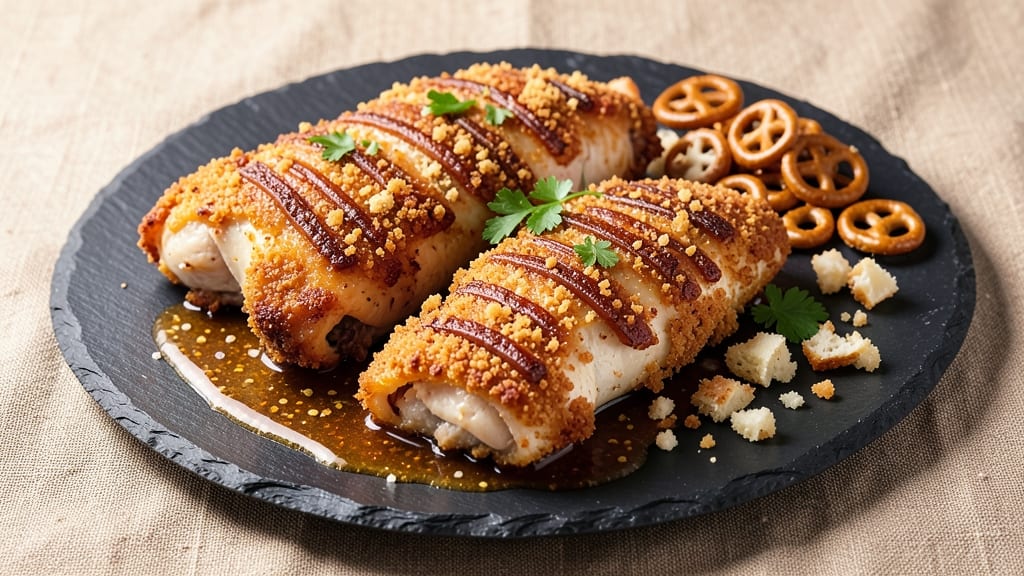 Baked Pretzel Chicken Recipe: Crunchy Crust Meets Sweet Caramelized Glaze