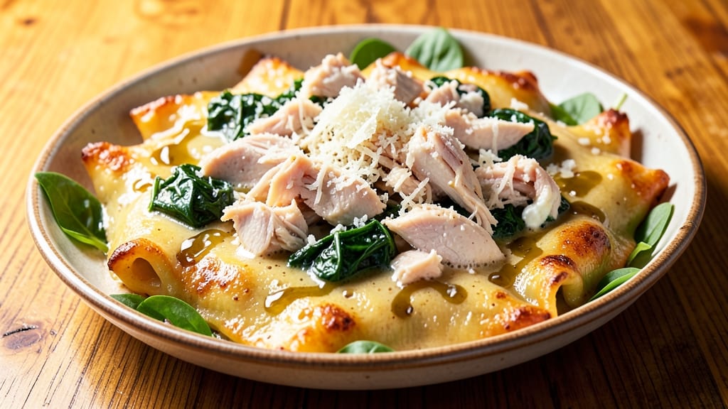 Maggiano's Chicken and Spinach Manicotti Copycat Recipe: Layered Cheese and Herb Magic