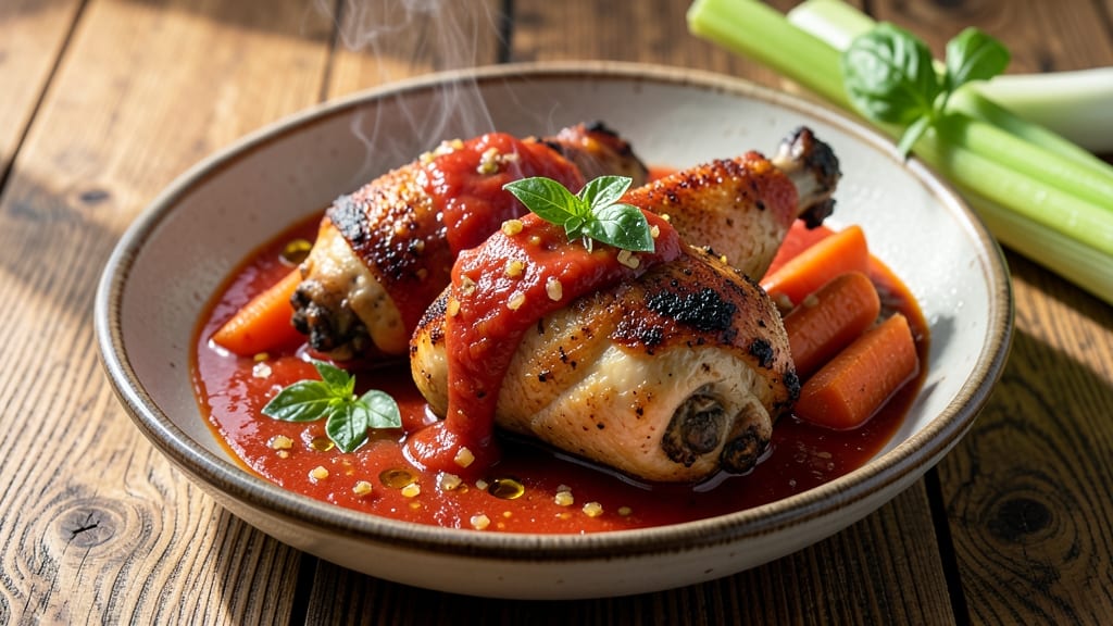 Chicken Legs With Tomato Sauce Recipe: Slow-Braised Richness With Juicy Meat