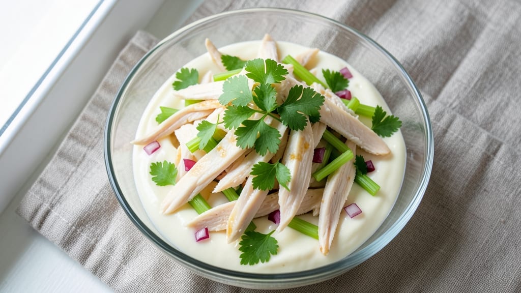 Simple Canned Chicken Salad Recipe: No-Mayo Creaminess With Crispy Celery Bites